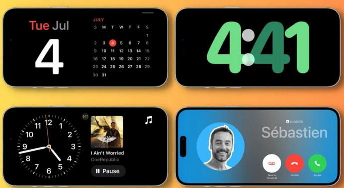 宜宾苹果手机维修分享iOS17横屏充电待机显示有什么好处 