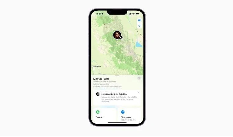 宜宾苹果14维修分享iPhone14系列中 FindMy功能通过卫星分享位置方法教程 